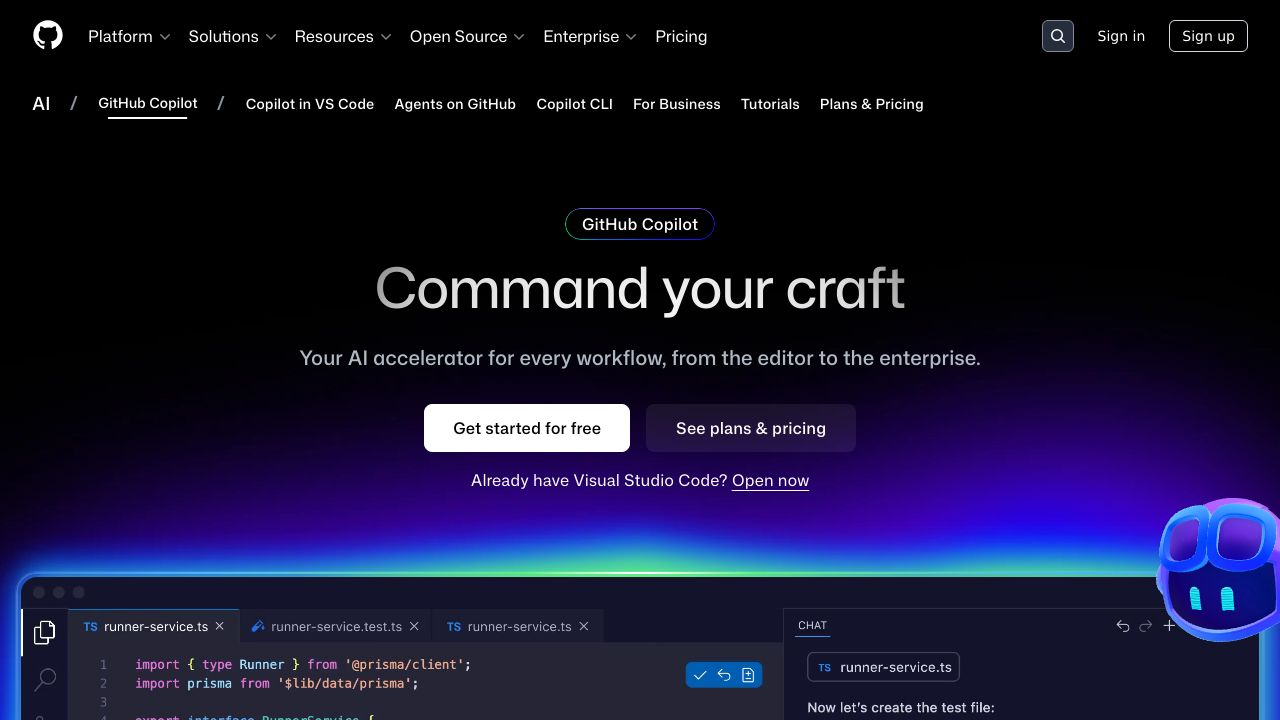 Screenshot of the GitHub Copilot interface within a code editor, showing AI-generated code suggestions.
