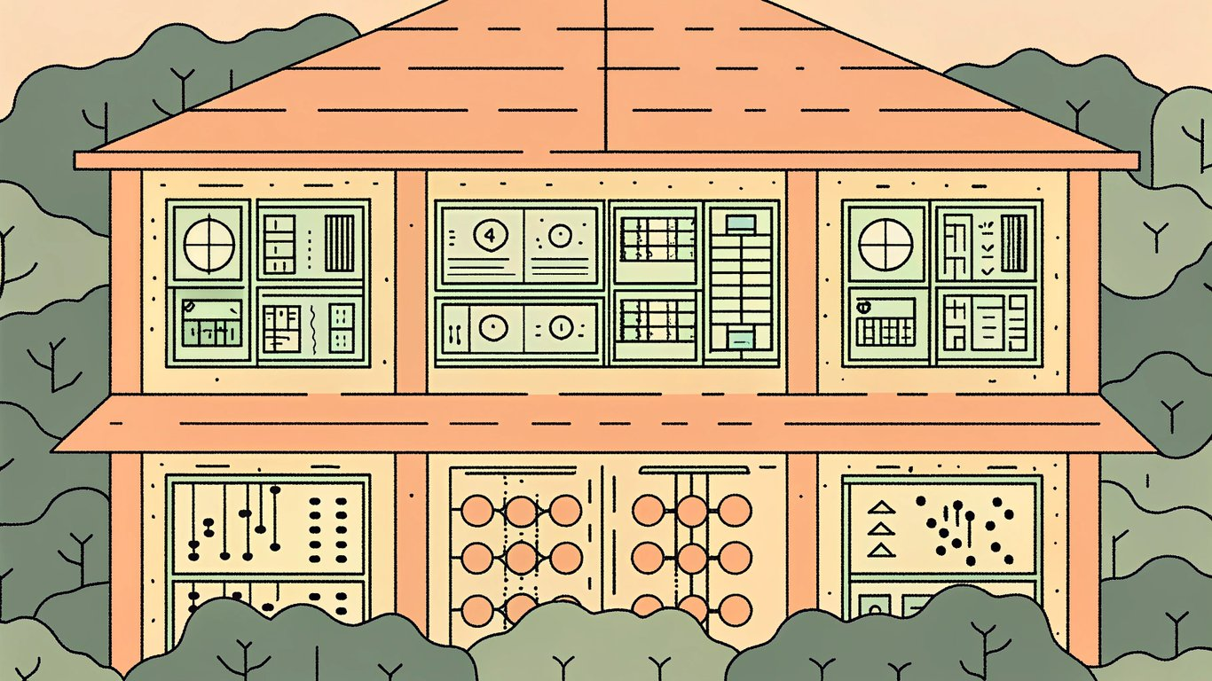 Diagram showing the three layers of an AI helpdesk: Application, AI, and Model layers.